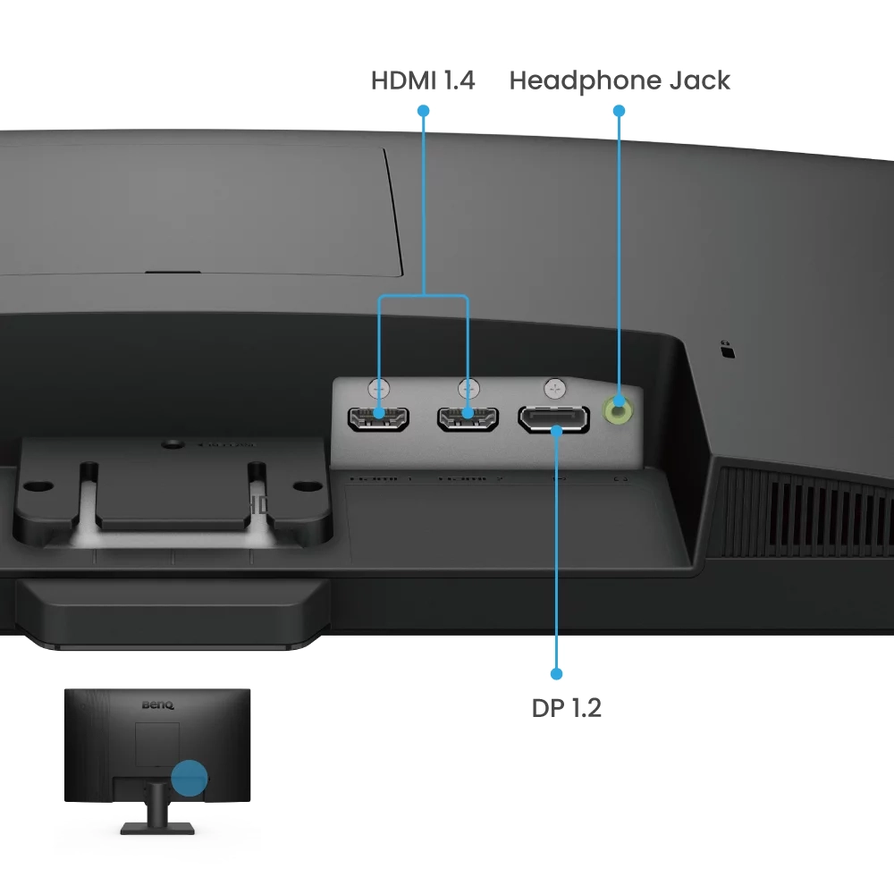 BenQ LED Monitor 24" IPS FHD 100Hz With HDMI | DP | Speaker (GW2490) view 4